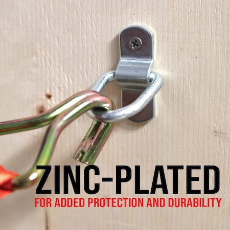 Boxer Tools 900lb 1-in. D-Ring Anchor Points 1/4 Inch Stainless Steel Lashing Ring, 6PK 11009-6